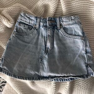 Zara Sky Blue Denim Skirt